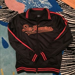 SanFrancisco SF Black Track Jacket